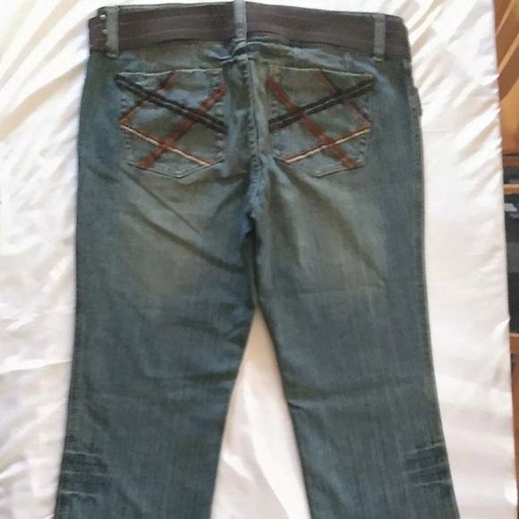 Bubblegum Jeans Vtg Embroidered Ribbed Faded Wash - Picture 8 of 8